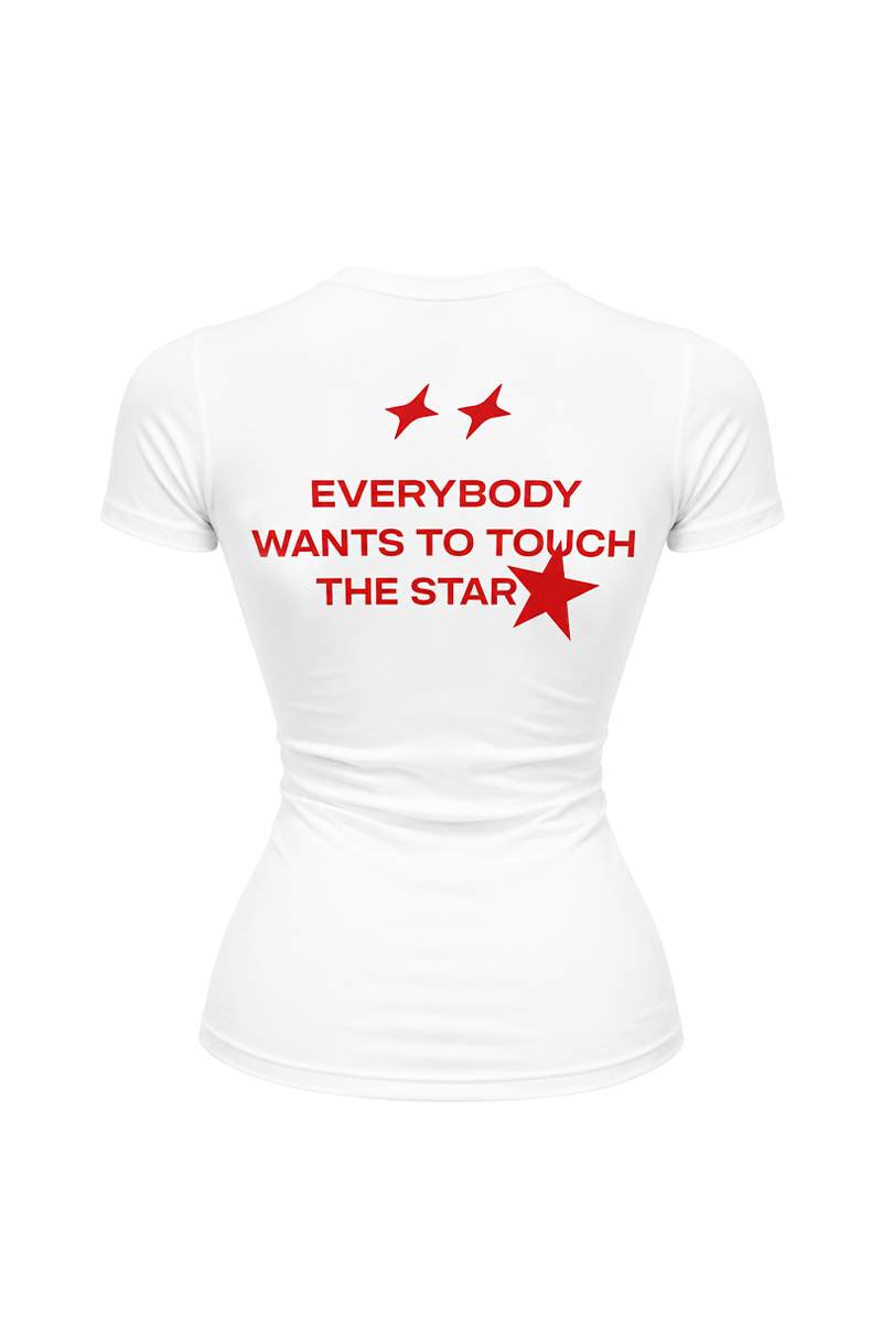 Afer white tee back